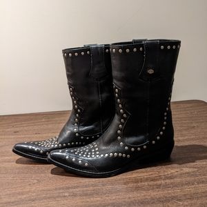 NWT leather Harley Davidson cowboy boots